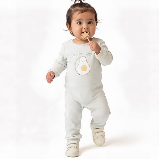 Juniors Avocado Applique Sleepsuit