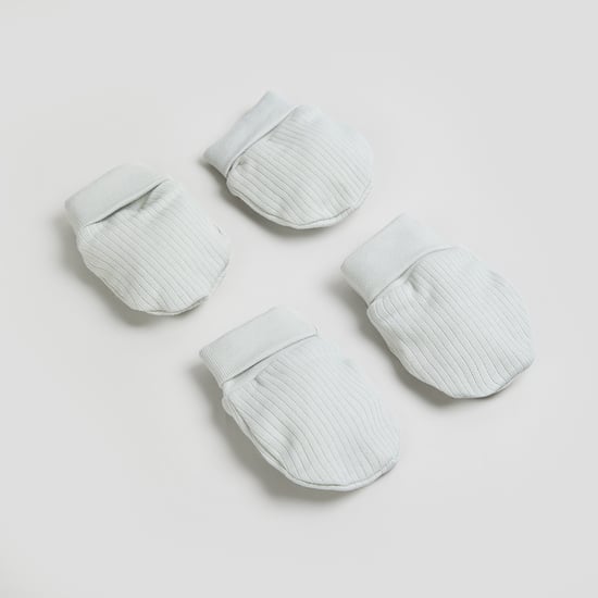 Juniors Ribbed Mittens - Pack of 2