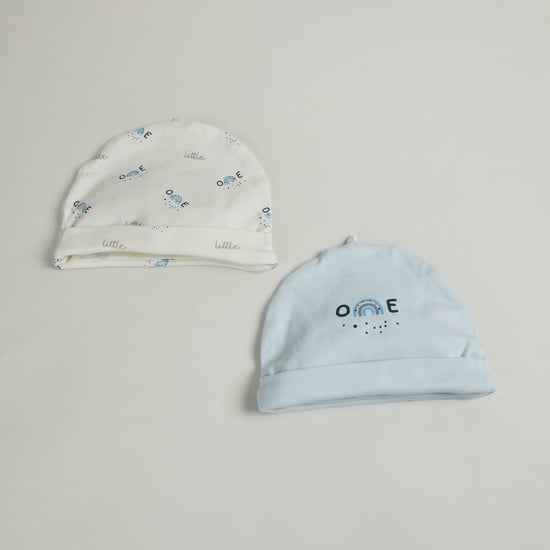 Boys Printed Beanie - Pack of 2
