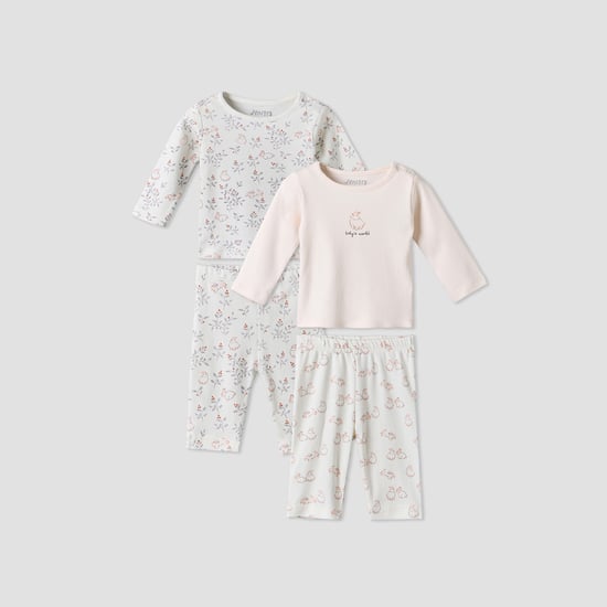 Juniors Printed T-shirt and Pyjama Sets - Pack of 2