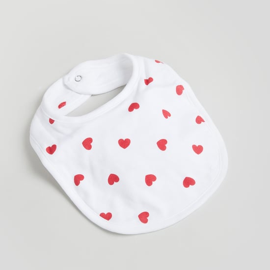 Juniors Heart Print Bib