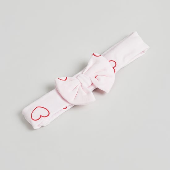 Juniors Heart Print Headband