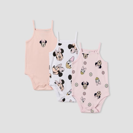 Juniors Minnie Mouse & Daisy Duck Print Bodysuits - Pack of 3