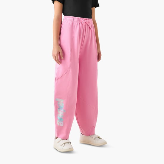 Juniors Angel Print Track Pants