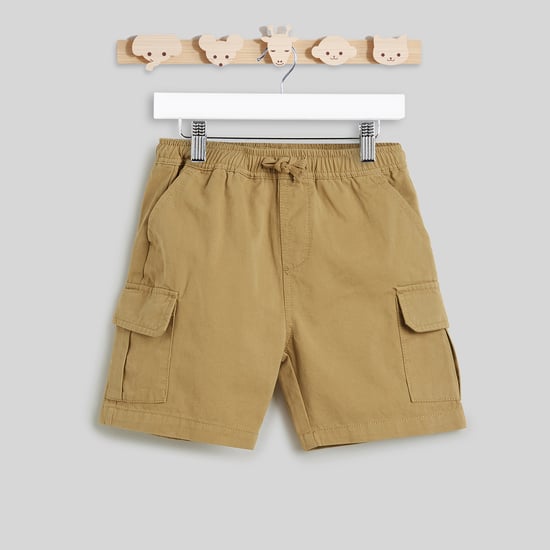 Juniors Solid Cargo Shorts