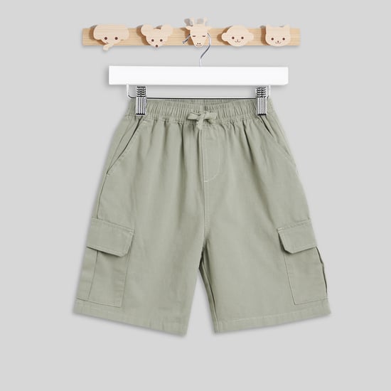 Juniors Solid Cargo Shorts