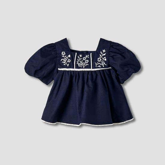 Juniors Embroidered Top
