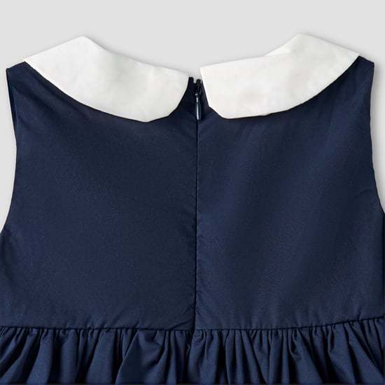 Juniors Lace Trim Layered Dress