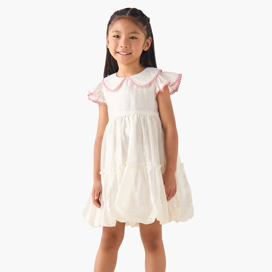 Polka Dot Print Balloon Dress
