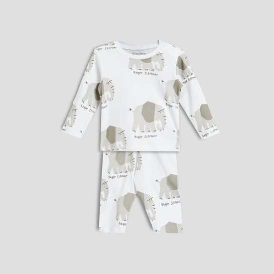 Juniors Animal Print T-shirt and Pyjama Set