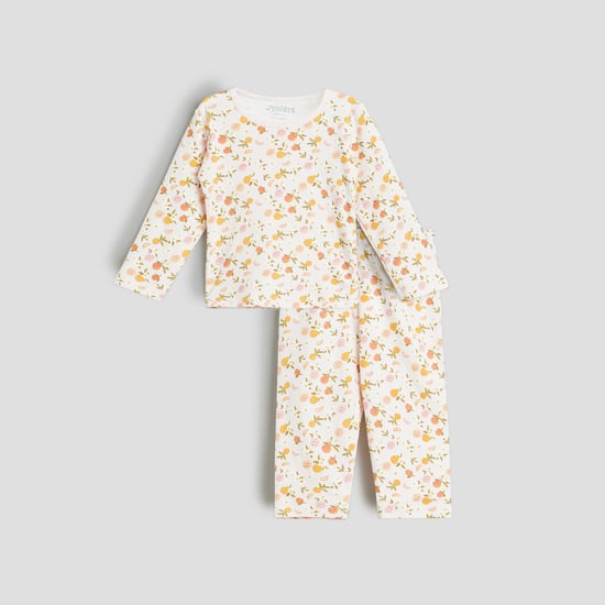 Juniors Printed T-shirt and Pyjama Set