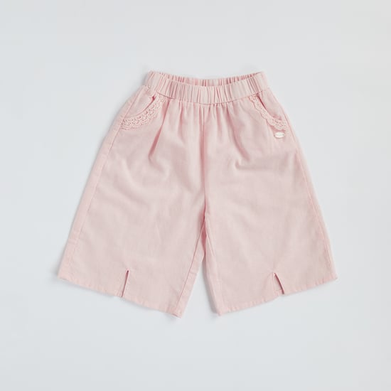 Giggles Marrowing Detail Wide Leg Pants