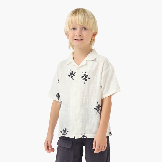 Floral Embroidered Shirt