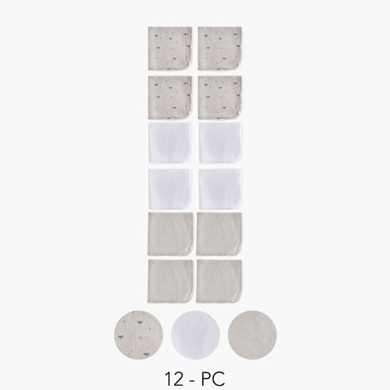 Juniors 12-Piece Assorted Wash Cloth Set - 27x25cm