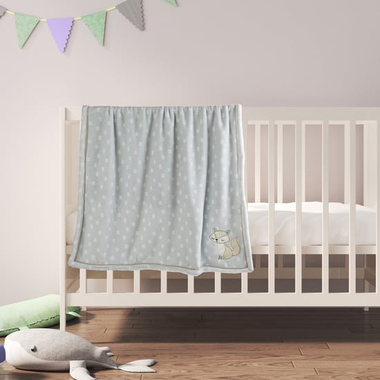 Juniors Applique Coral Fleeve Raschel Blanket -  76x102cm