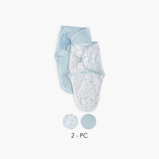 Juniors Assorted Swaddle Wrap with Ear Applique - Set of 2