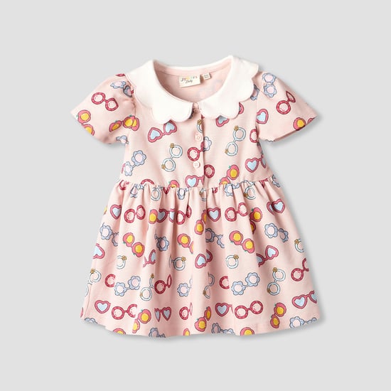 Juniors Heart Print A-line Dress