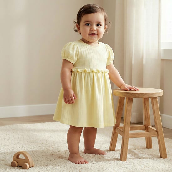 Juniors Ribbed A-line Dress