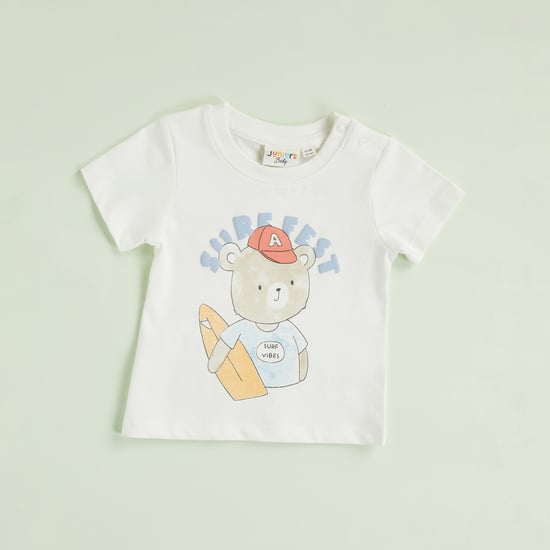 Juniors Teddy Bear Print T-shirt
