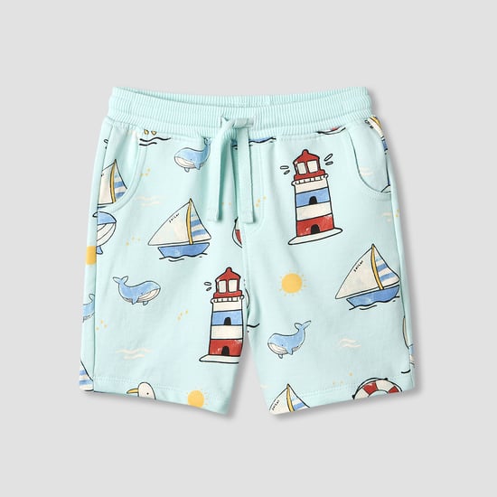 Juniors Graphic Print Shorts