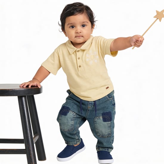 Juniors Jeans with Drawstring Waist