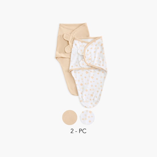 Juniors Assorted Swaddle Wrap with Ear Applique - Set of 2