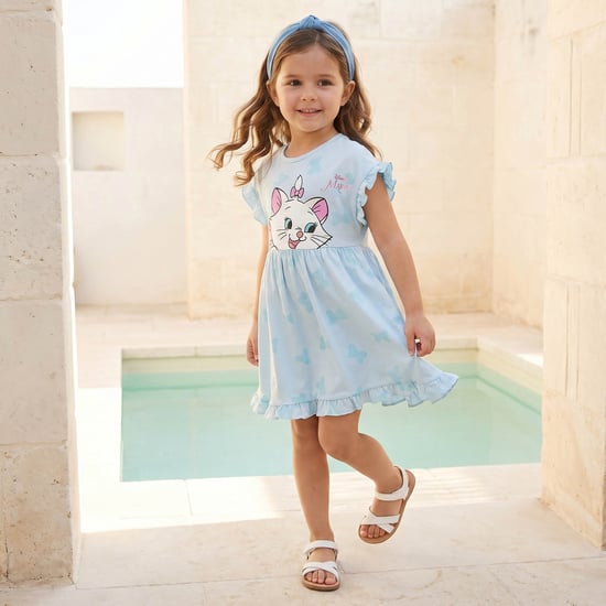 Juniors Marie Print A-line Dress
