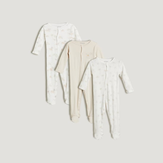 Juniors Printed Sleepsuits - Pack of 3
