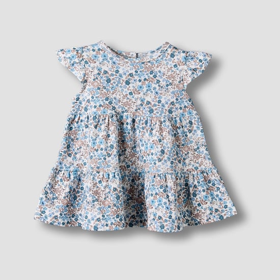 Juniors Floral Print A-Line Dress