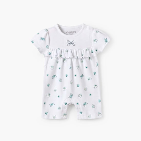 Juniors Butterfly Print Romper