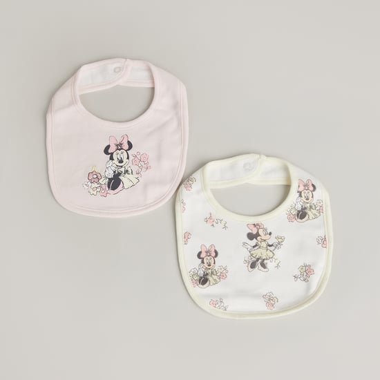 Juniors Minnie Mouse Print Bib - Pack of 2