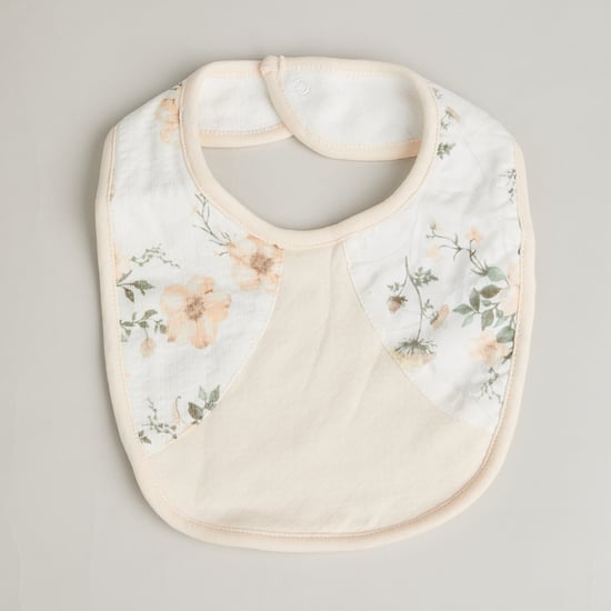 Giggles Floral Print Bib