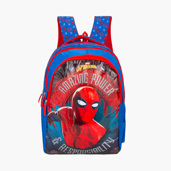 Striders Spiderman Printed Backpack
