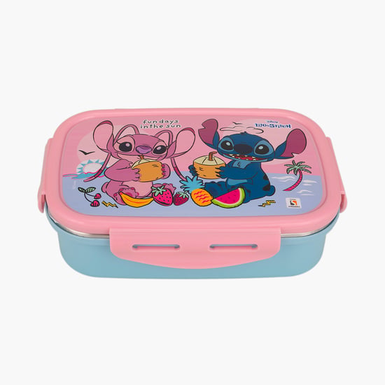 Striders Lilo And Stitch Lunch Box with Compartment And Cutlery