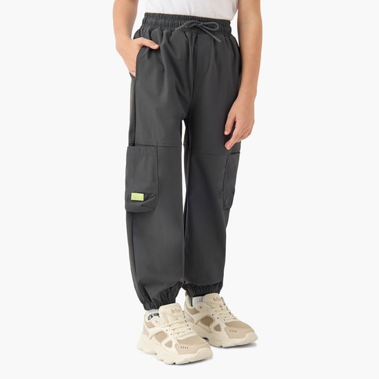 Juniors Solid Cargo Joggers