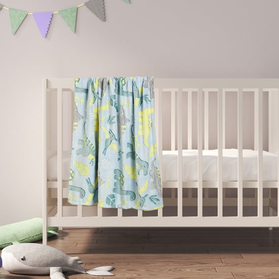 Juniors Dinosaur Print Glow-in-the-Dark Raschel Blanket - 150 x 100 cm