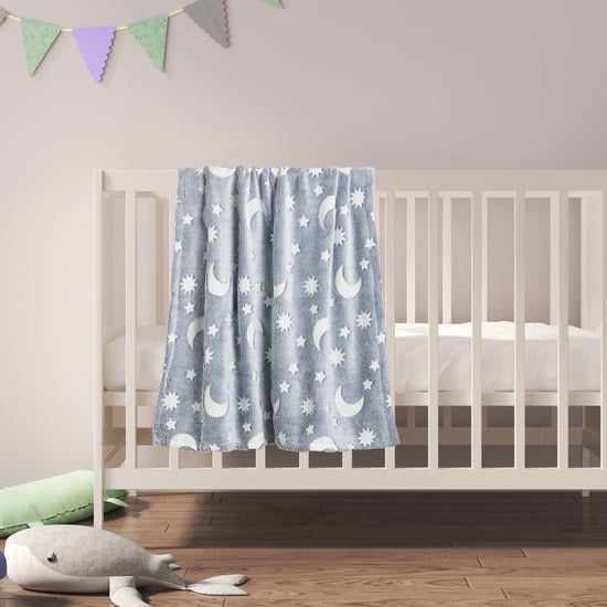 Juniors Glow in the Dark Raschel Blanket - 150x100cm
