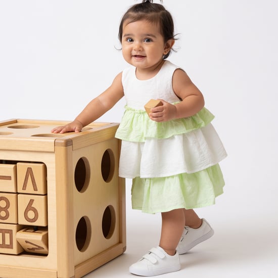 Juniors Colourblock Layered Dress