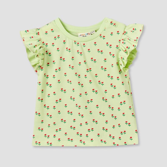 Juniors Floral Print Top