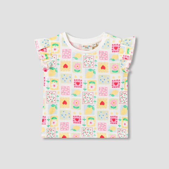 Juniors Floral Print Top