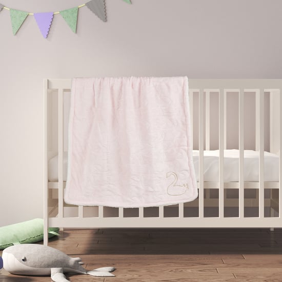 Juniors Quilted Embroidered 2 Ply Blanket