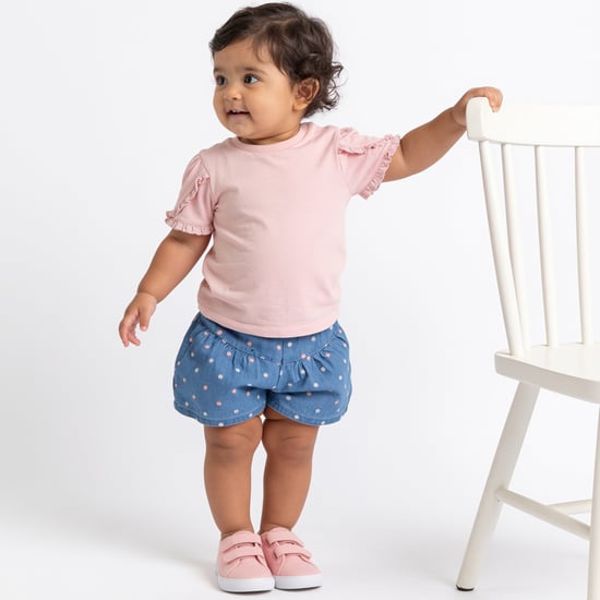 Juniors Embroidered Shorts