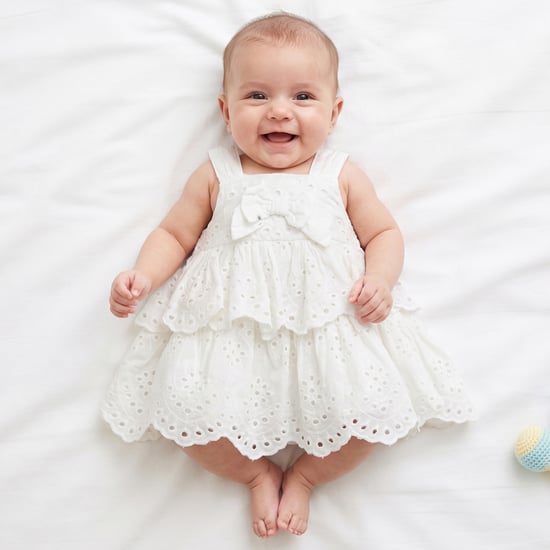 Juniors Schiffli Layered Dress