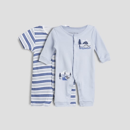 Juniors Assorted Sleepsuit and Romper Set - Pack of 2