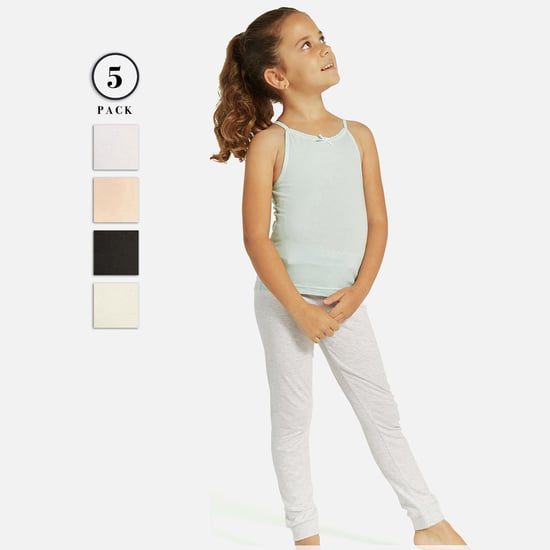 Juniors Lace Trim Camisoles - Pack of 5