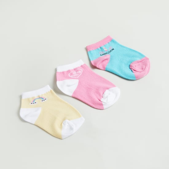 Juniors Assorted Ankle Length Socks - Pack of 3