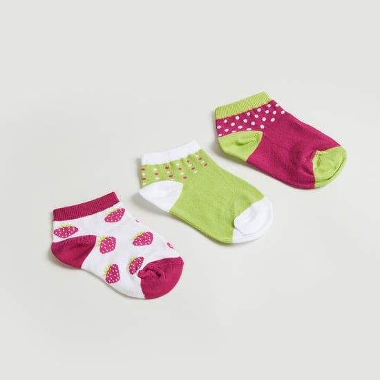 Juniors Assorted Ankle Length Socks - Pack of 3