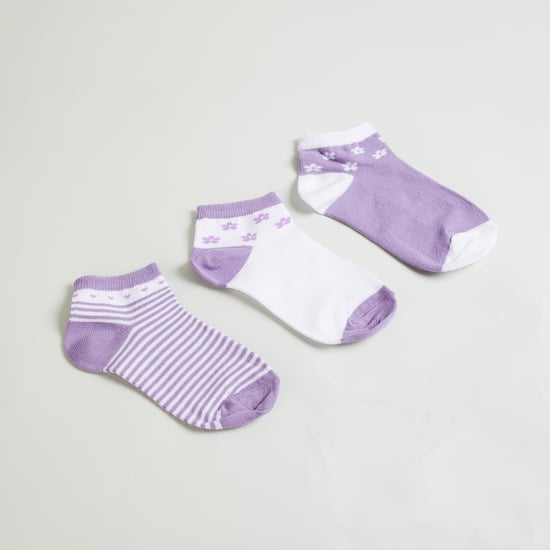 Juniors Assorted Ankle Length Socks - Pack of 3