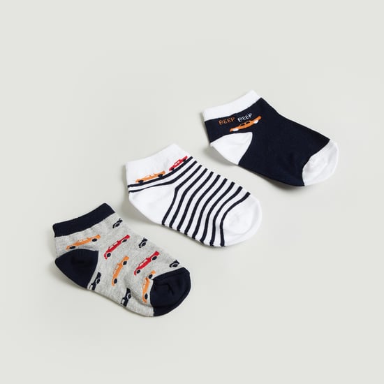 Juniors Assorted Ankle Length Socks - Pack of 3