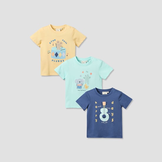 Juniors Printed T-shirt - Pack of 3
